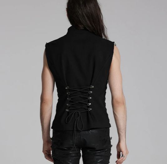 Weste mit Schnallen im Bondage Stil von PunkRave