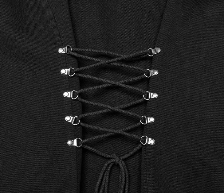 Weste mit Schnallen im Bondage Stil von PunkRave