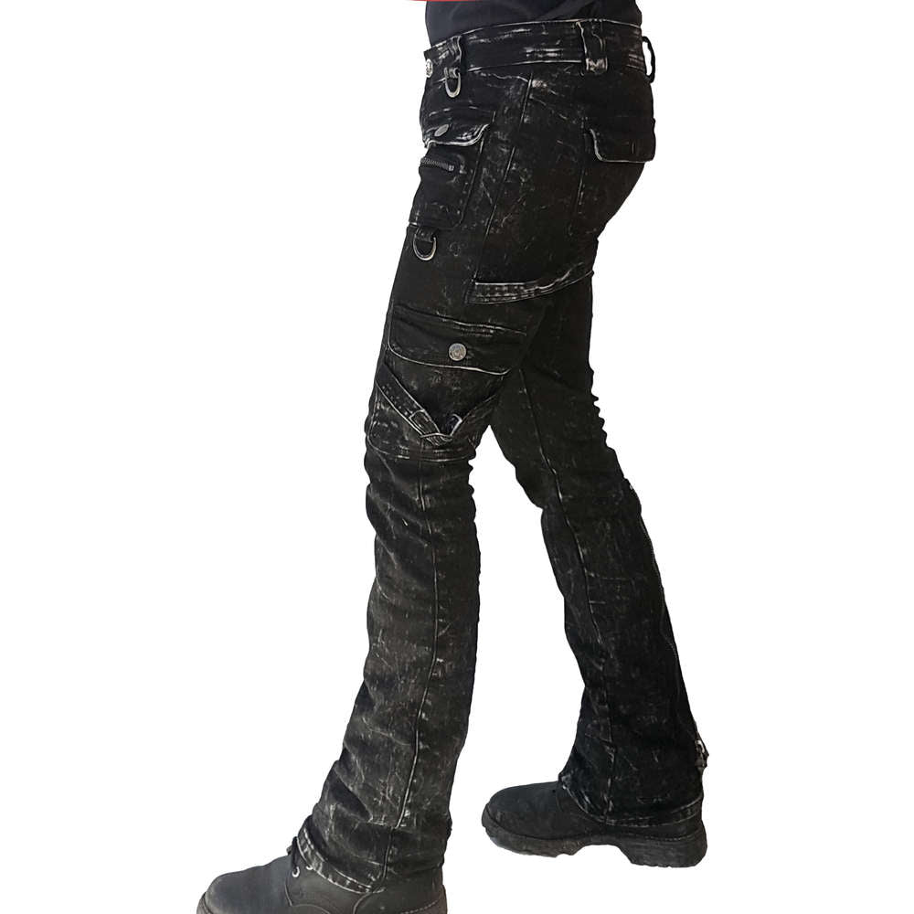 Frauen Bootscut Jeans Snowwash Batik