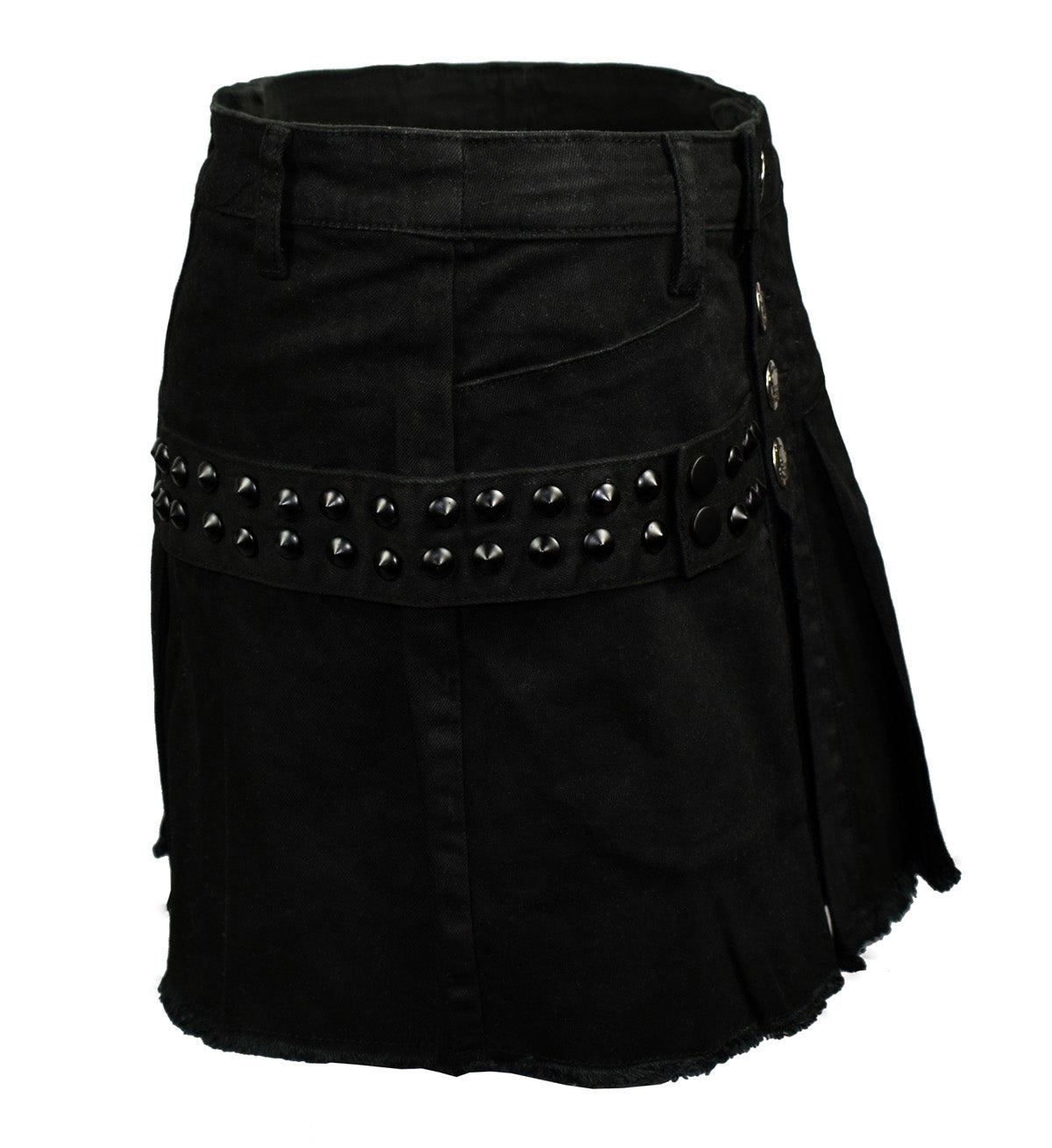 Frauen Gothic Kilt Mit Seitentasche