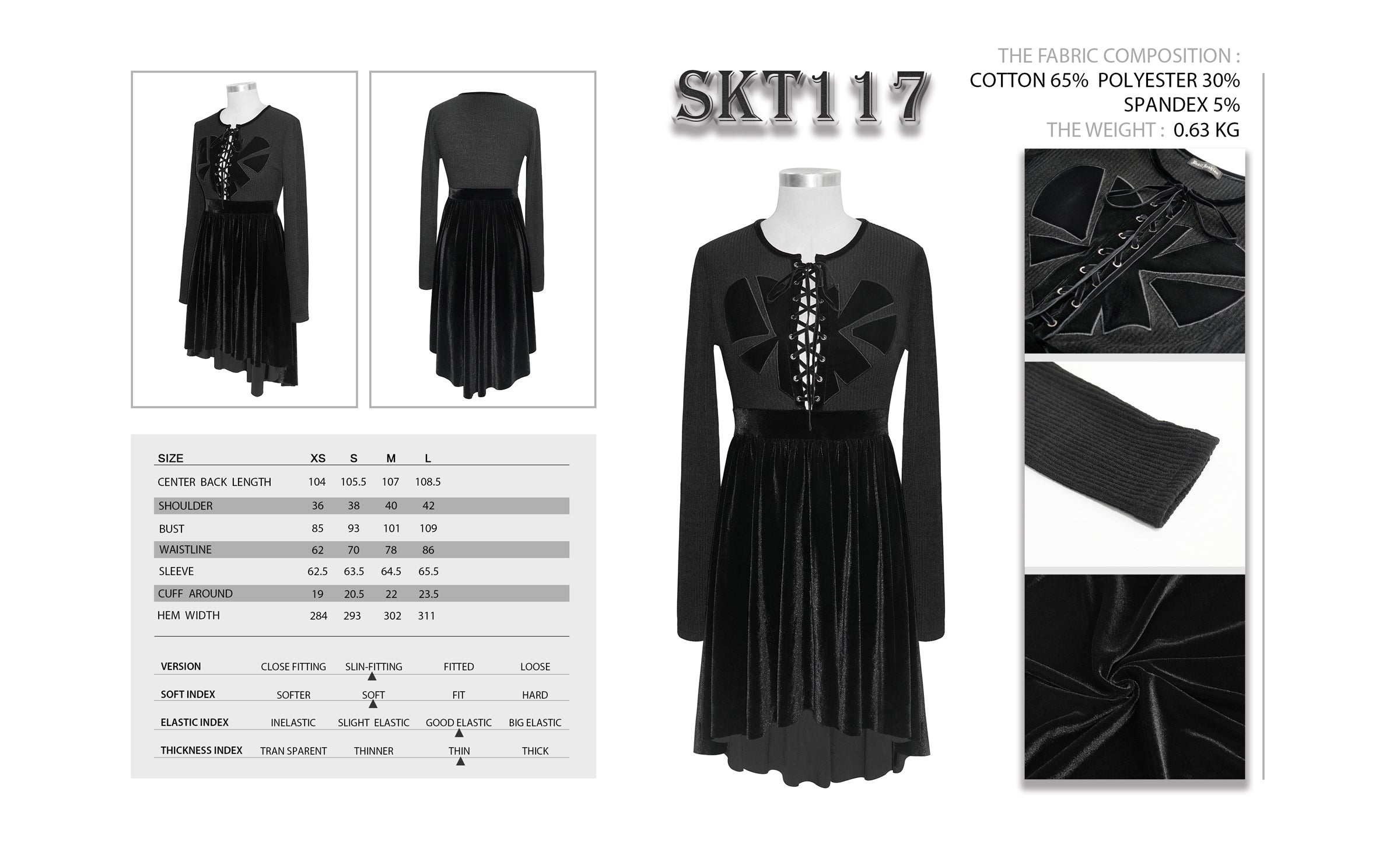 Gothic Kleid Daily Darkness von Devil Fashion