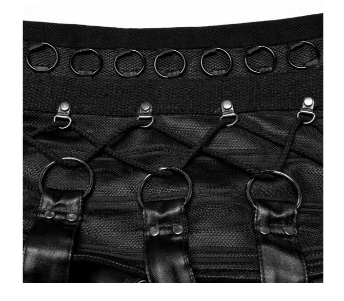 Weste mit Schnallen im Bondage Stil von PunkRave